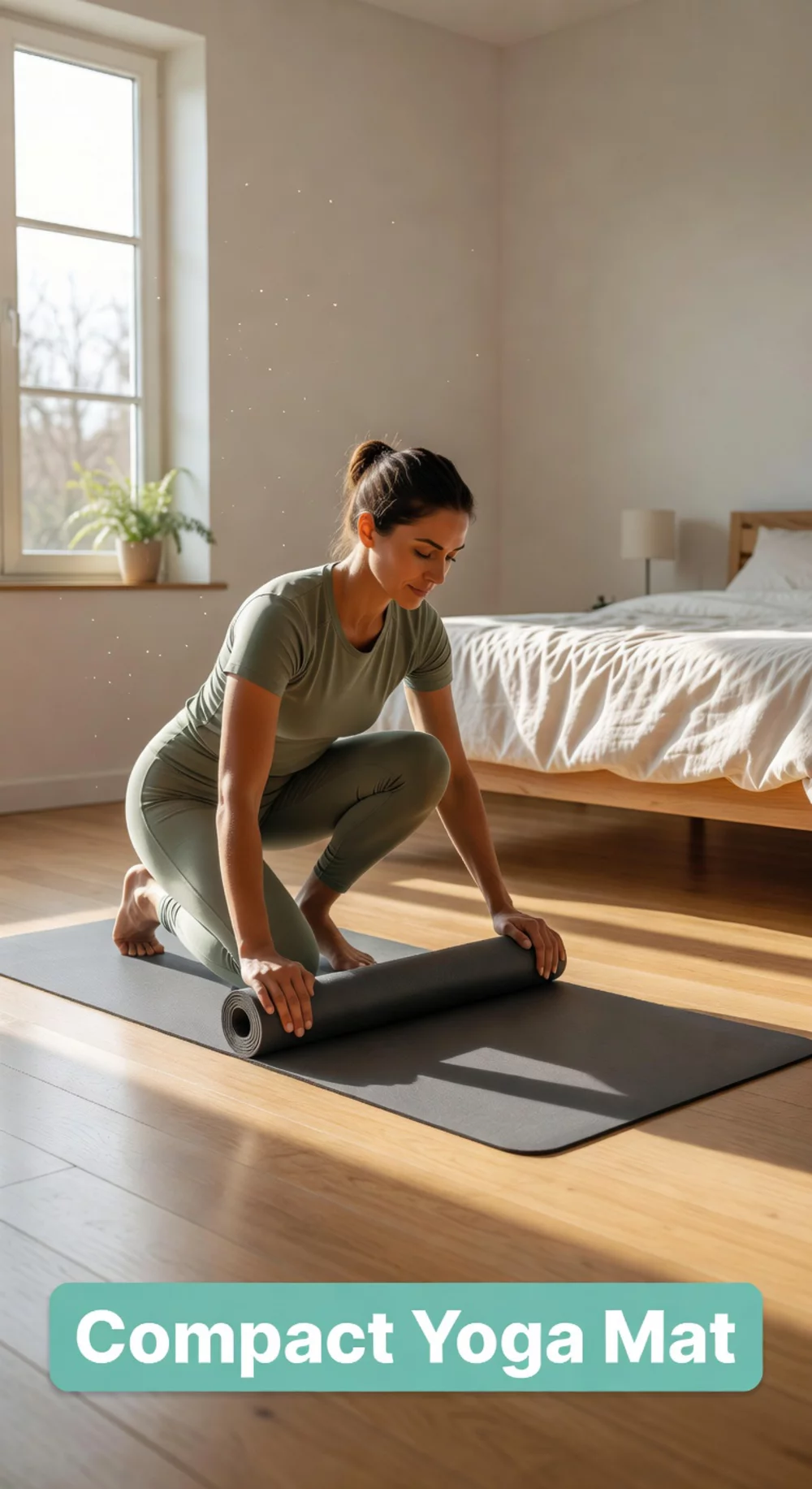 The Compact Yoga Mat That Rolls Out Fast on Any Bedroom Floor