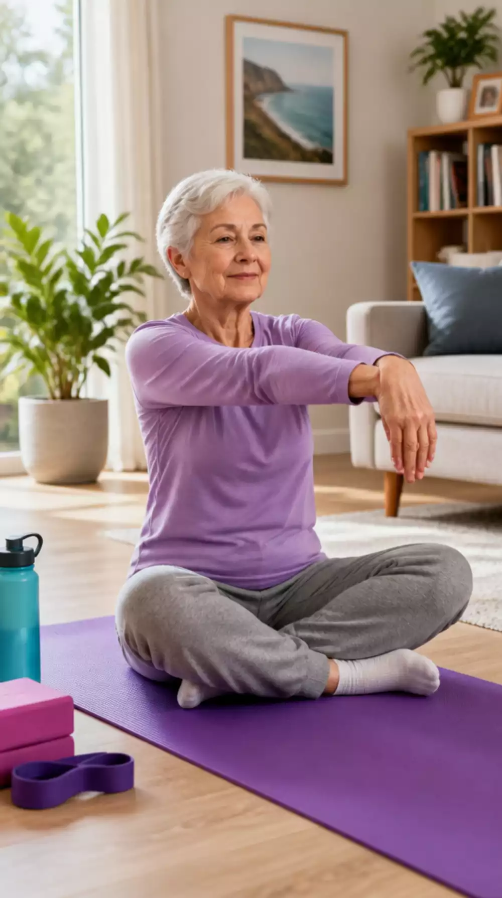 Chair Yoga Wrist Circle That Eases Arthritis Stiffness in the Hands and Fingers