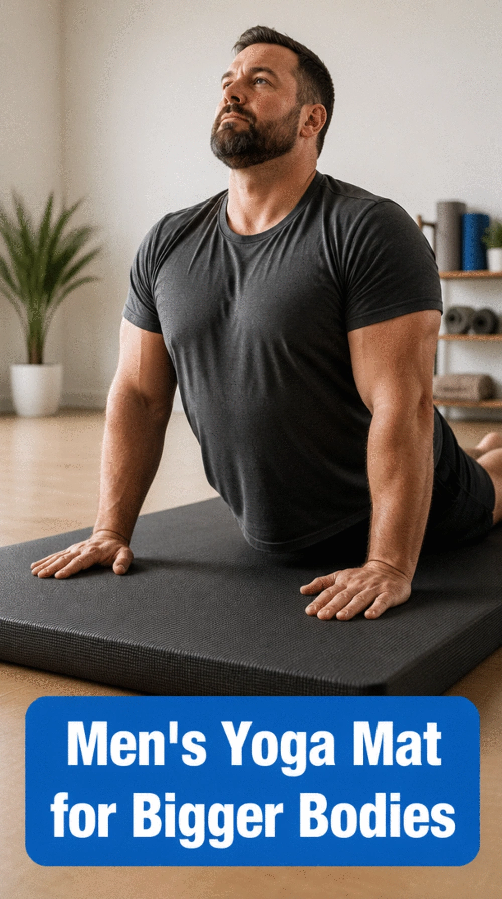 The Men's Yoga Mat That Handles the Weight of a Bigger Body Without Compressing Flat