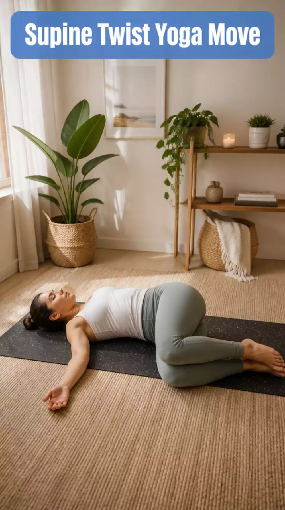 Supine Twist Yoga Move That Releases Tension from the Spine