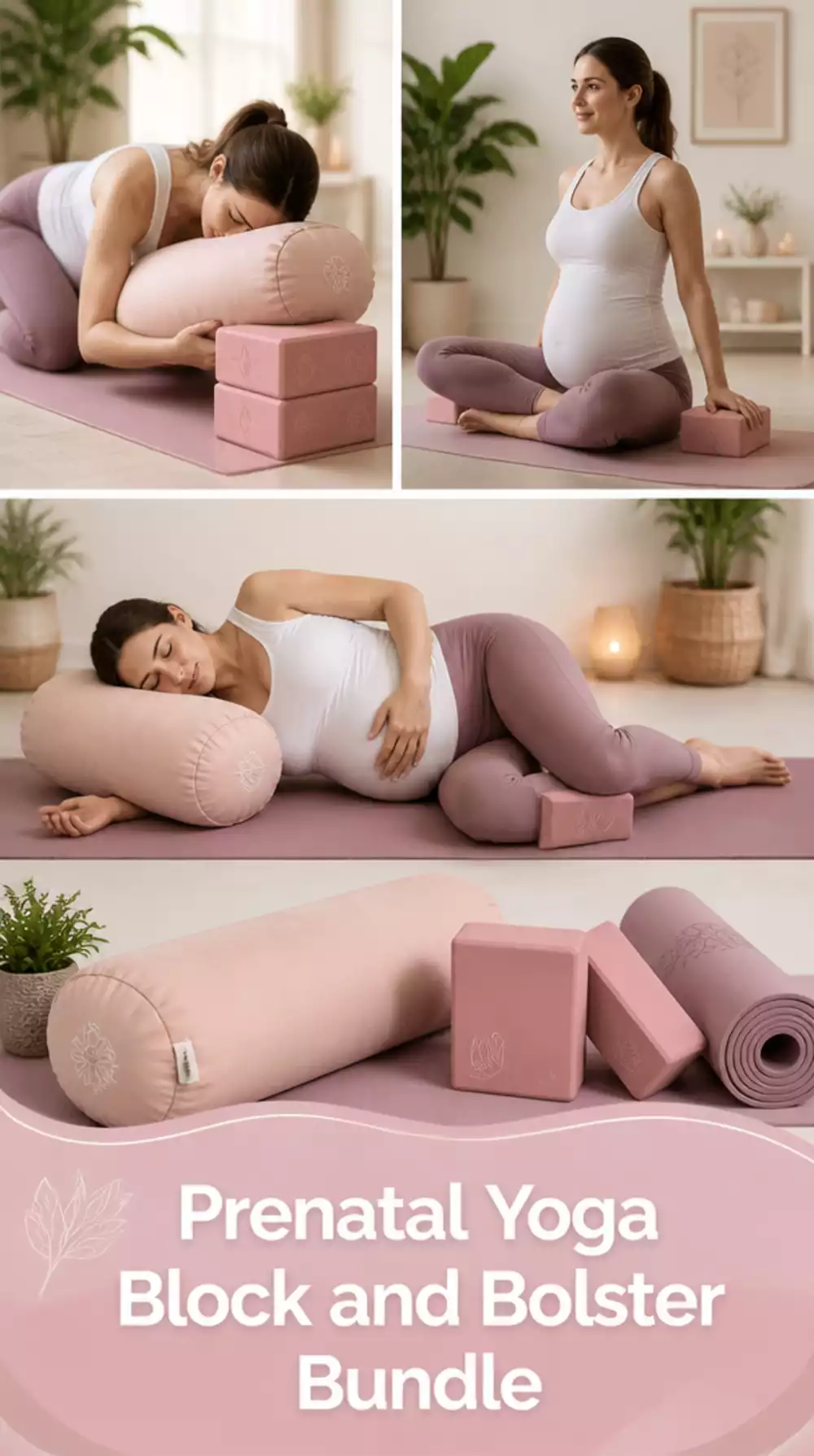 The Prenatal Yoga Block and Bolster Bundle That Every Pregnant Practitioner Needs