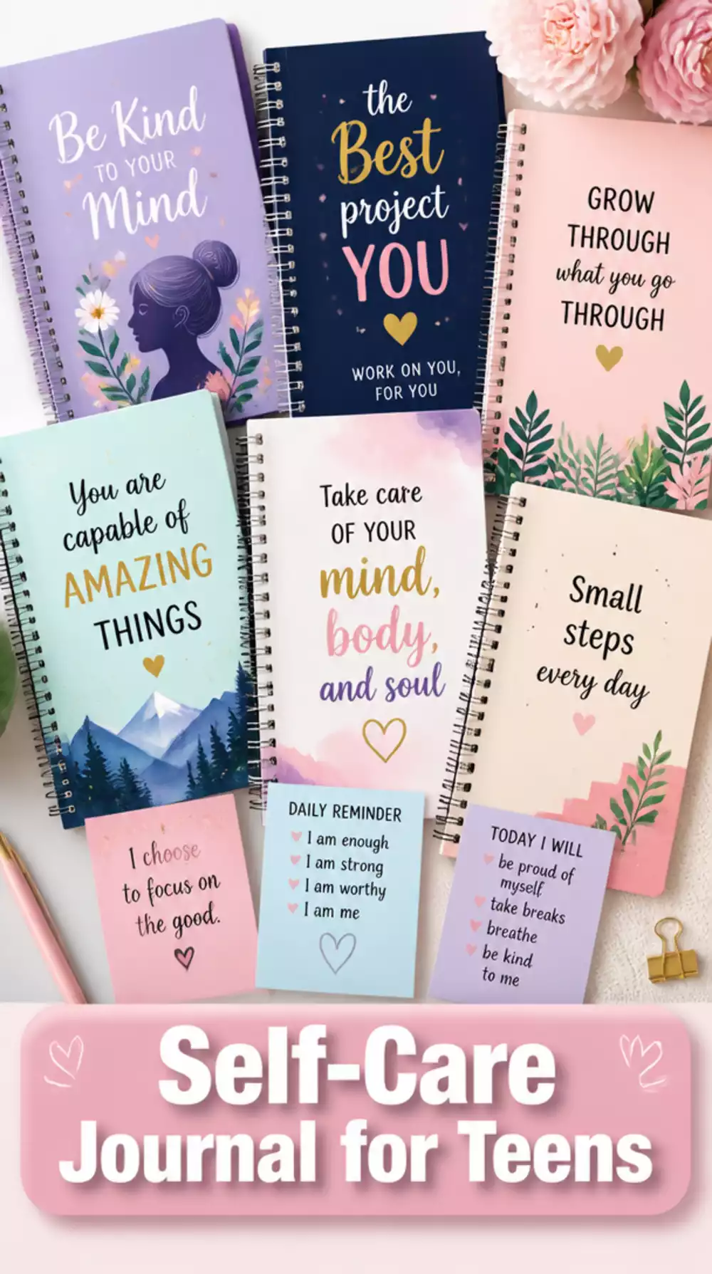 Yoga Self-Care Journal for Teens That Tracks Mood Alongside a Daily Practice