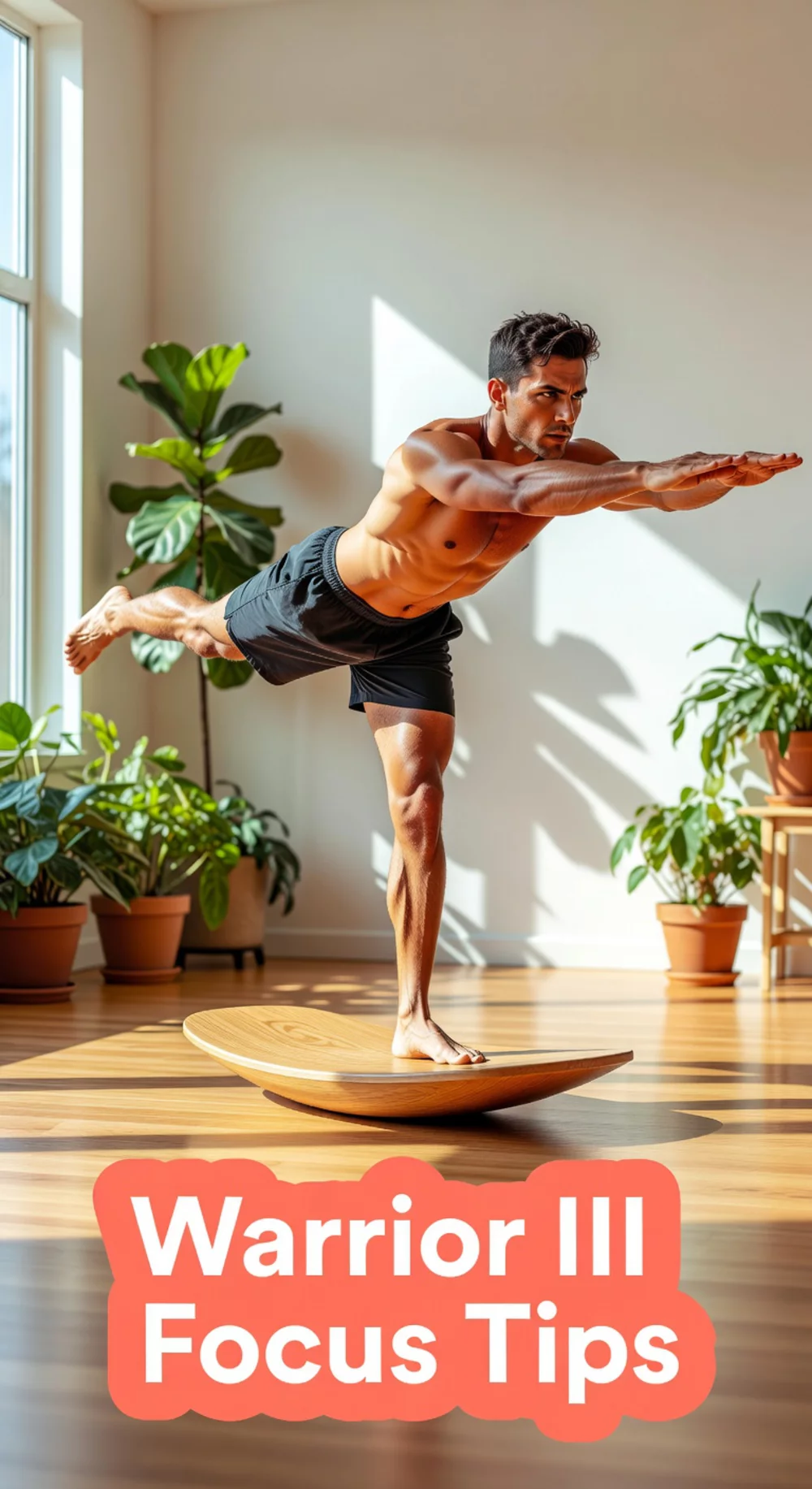 Yoga Warrior III Balance Pose That Demands Total Focus or the Pose Simply Falls Apart