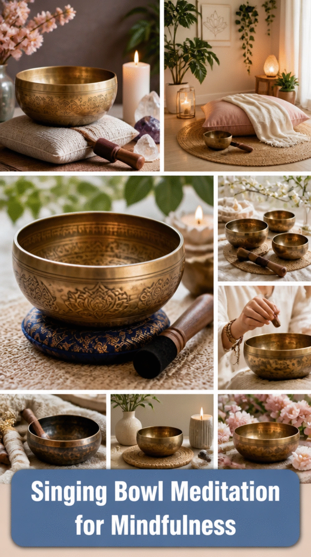 Singing Bowl Yoga Meditation Tool That Uses Sound to Deepen Mindful Awareness