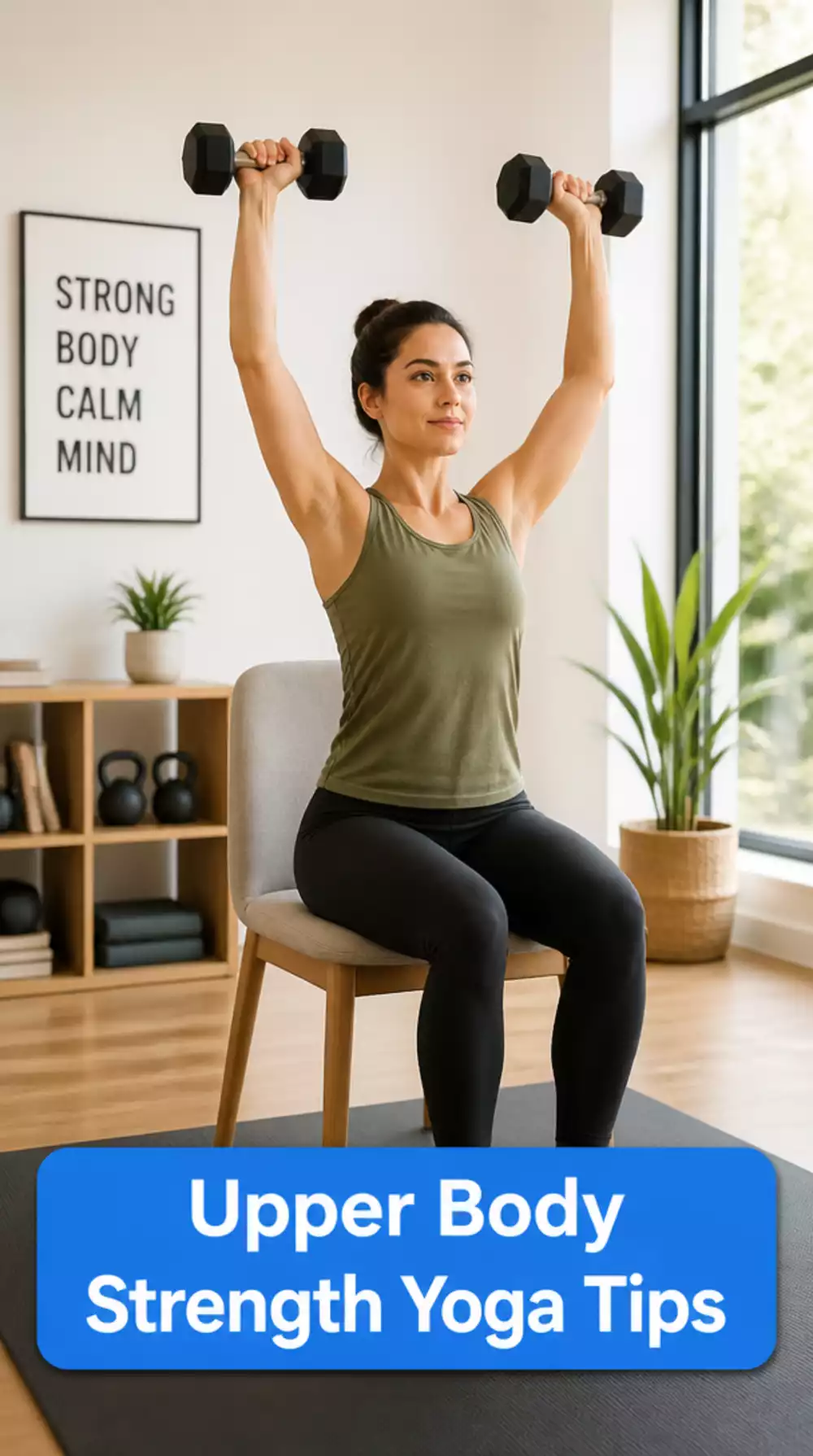 Chair Yoga Shoulder Press That Builds Upper Body Strength for Daily Tasks