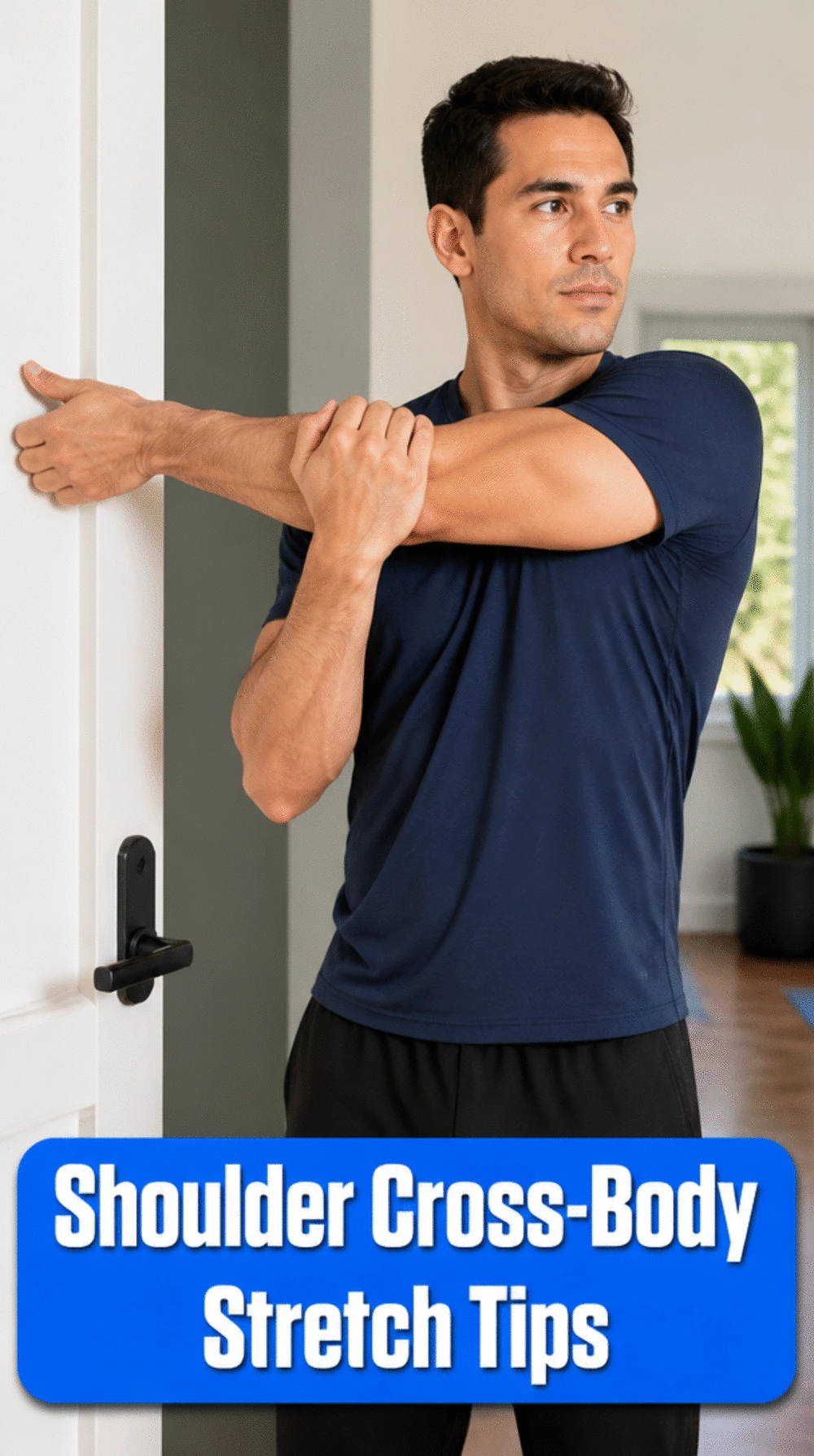 Shoulder Cross-Body Yoga Stretch for Men That Reduces Overhead Press Tightness