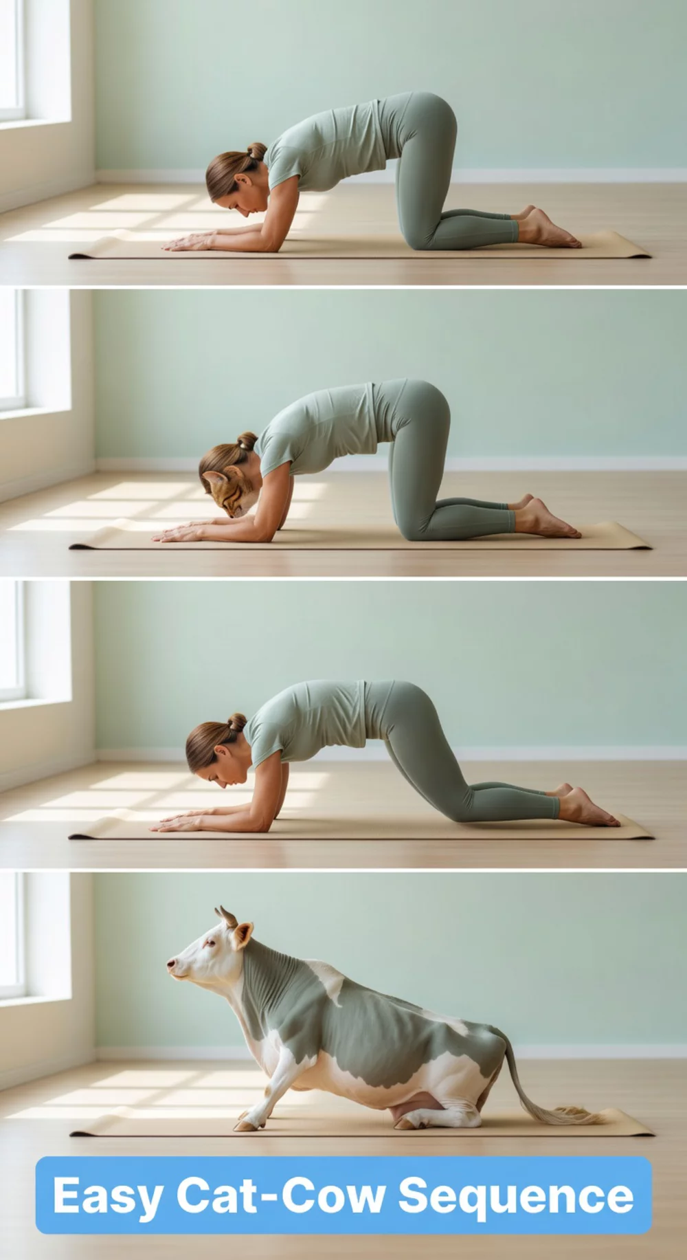 Cat-Cow Yoga Sequence That Gently Warms Up Your Spine