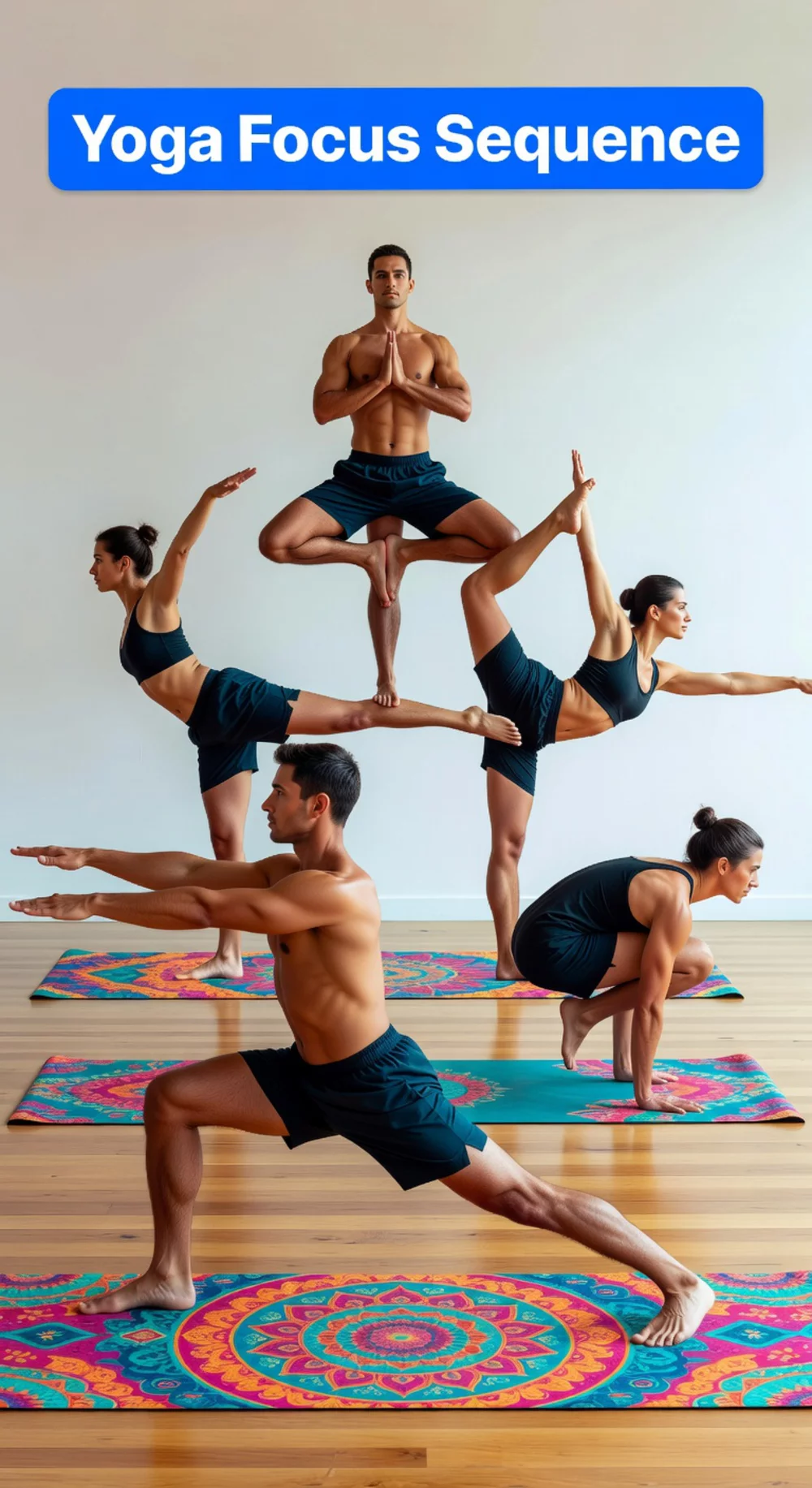 Yoga Focus Sequence That Moves Through Five Poses Without Breaking Breath Awareness