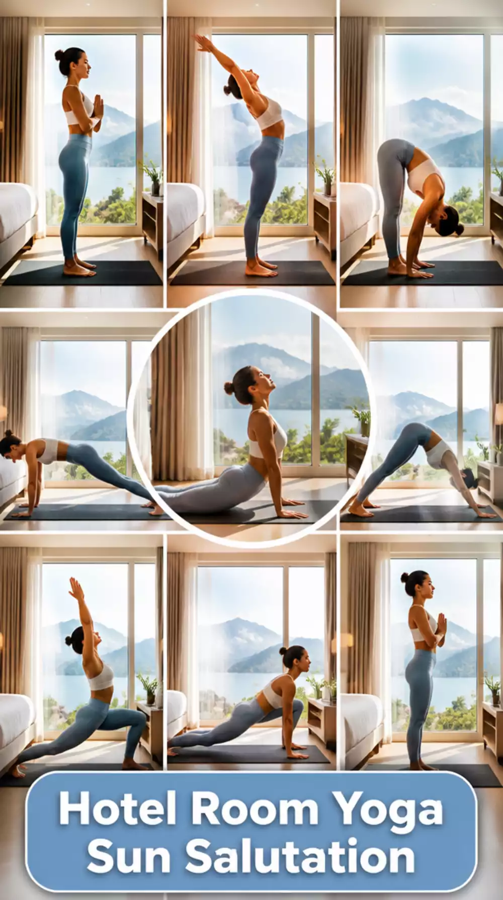 Hotel Room Yoga Sun Salutation That Re-Synchronises Energy to the New Time Zone