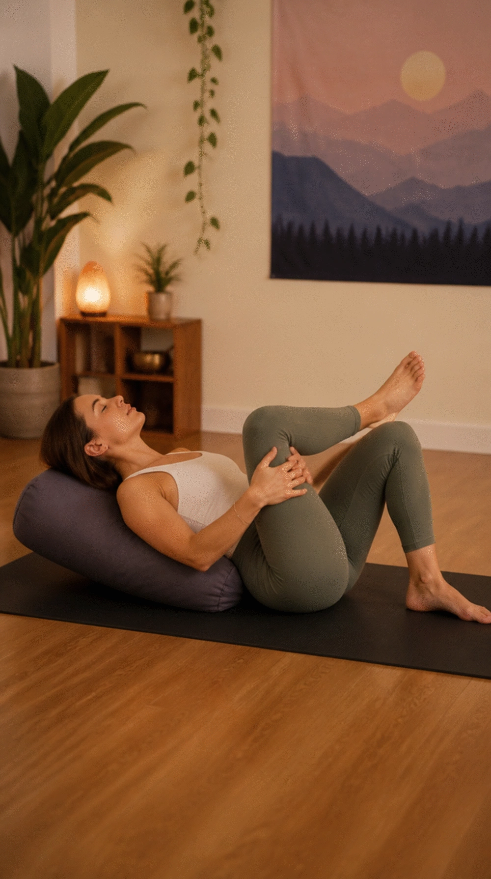 Reclined Figure-Four Yoga Stretch That Releases Runner's Hip and Glute Tightness