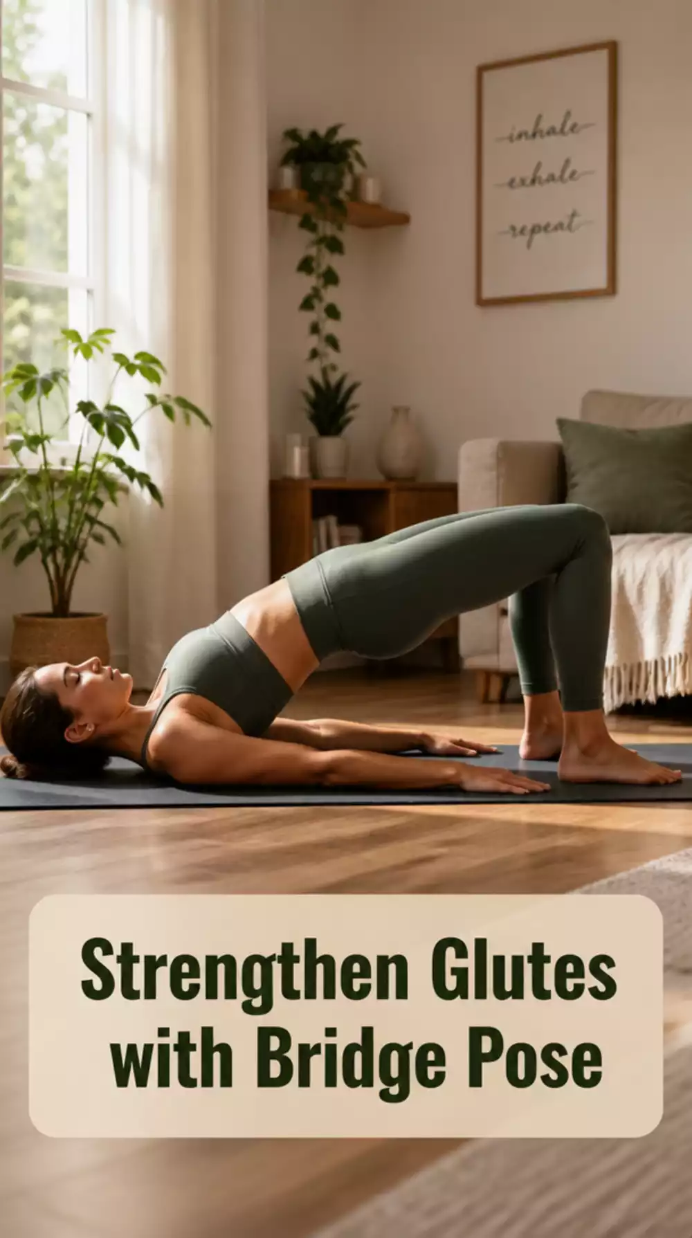 Bridge Pose Yoga Move That Strengthens Weak Glutes and Flattens the Lower Back