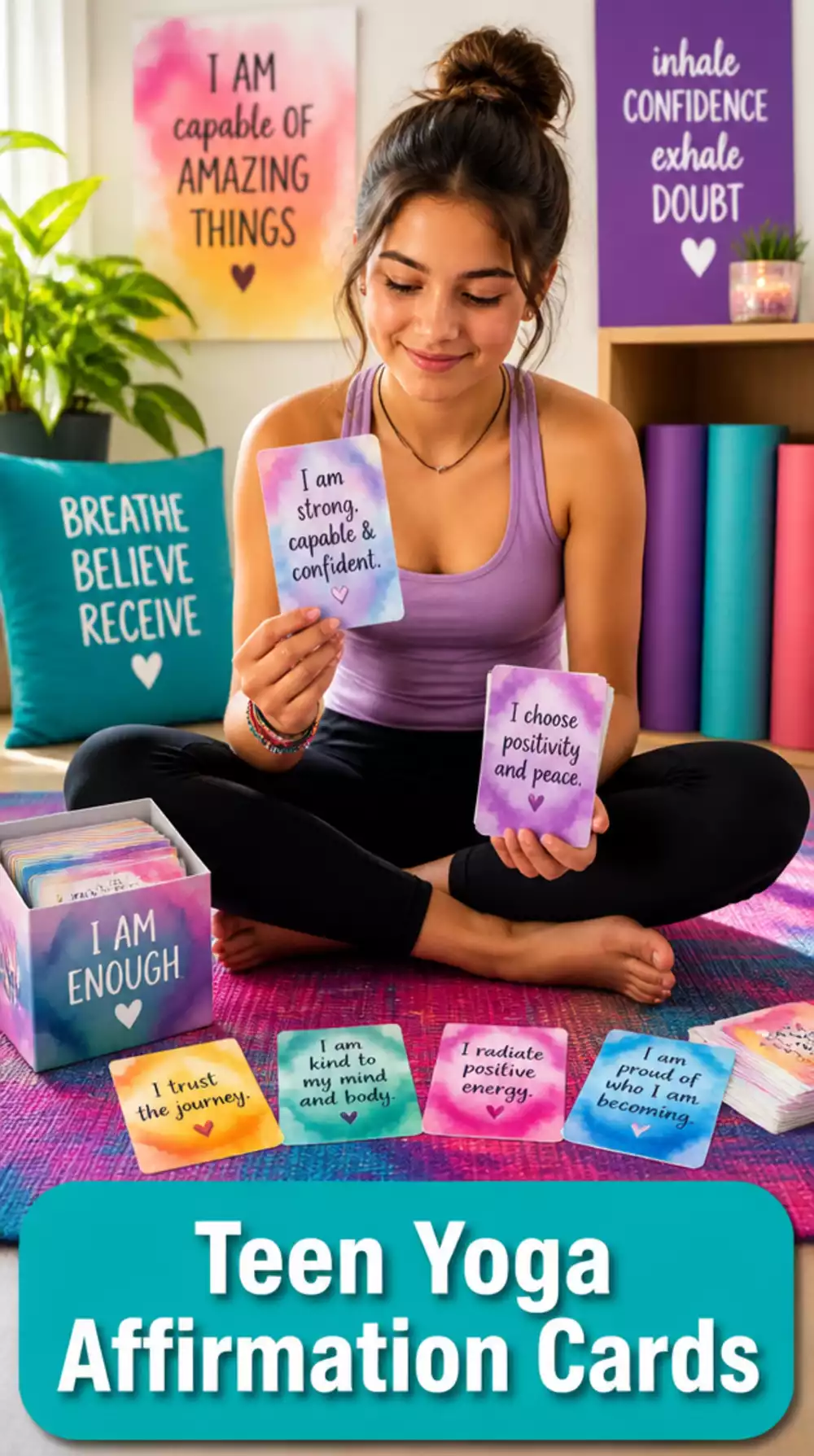 The Teen Yoga Affirmation Card Deck That Builds Body Confidence and Self-Worth