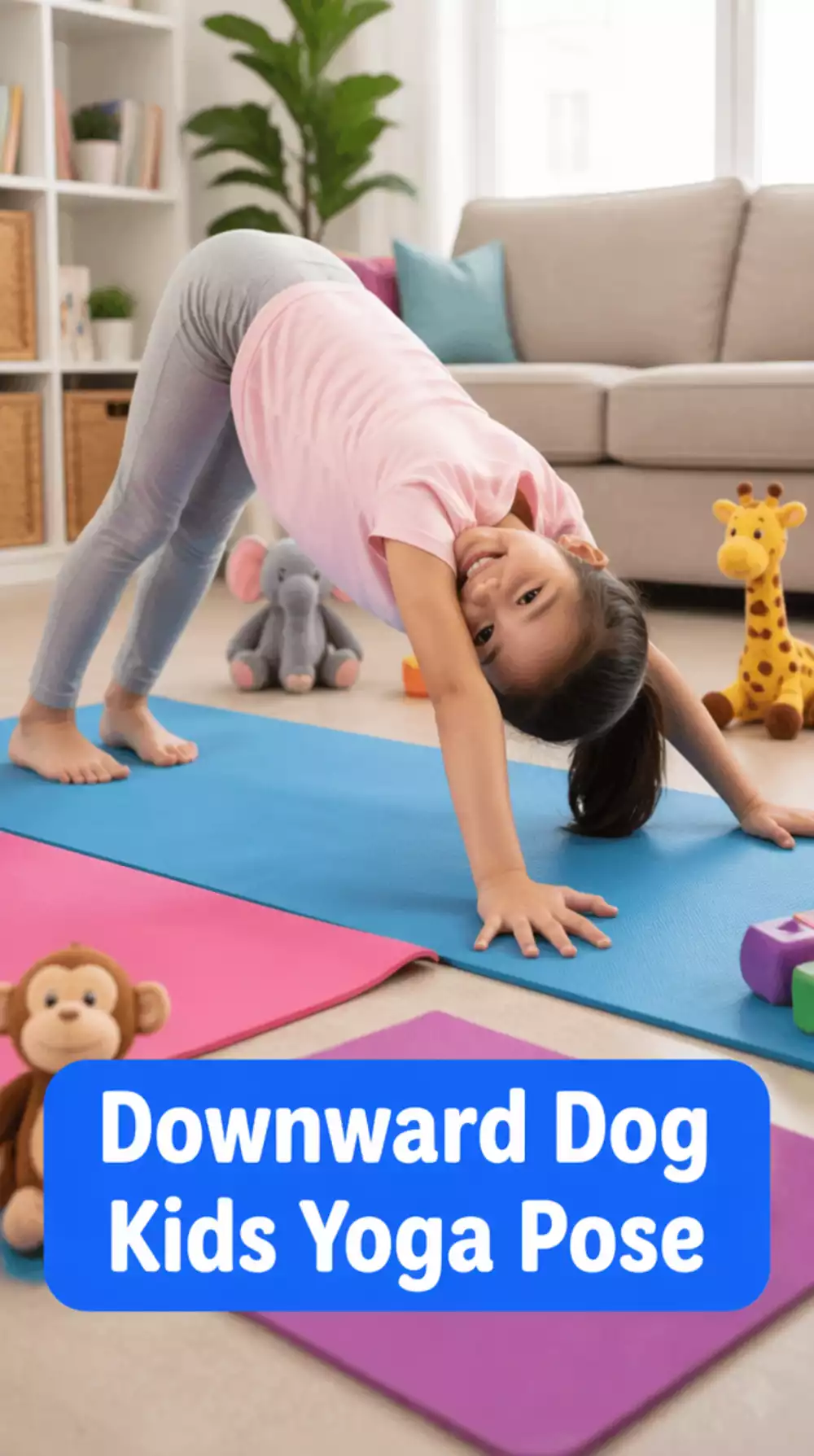 Downward Dog Yoga Pose for Kids That Builds Arm Strength and Flexibility