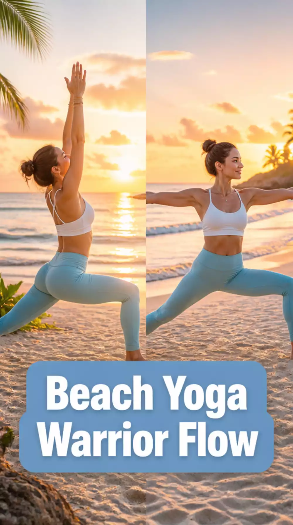 Beach Yoga Warrior Flow That Uses Sand Resistance to Deepen Every Standing Pose